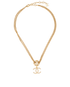 Chanel L23P CC Choker, &pound;720, Jewellery, Gold, Brass, Front view