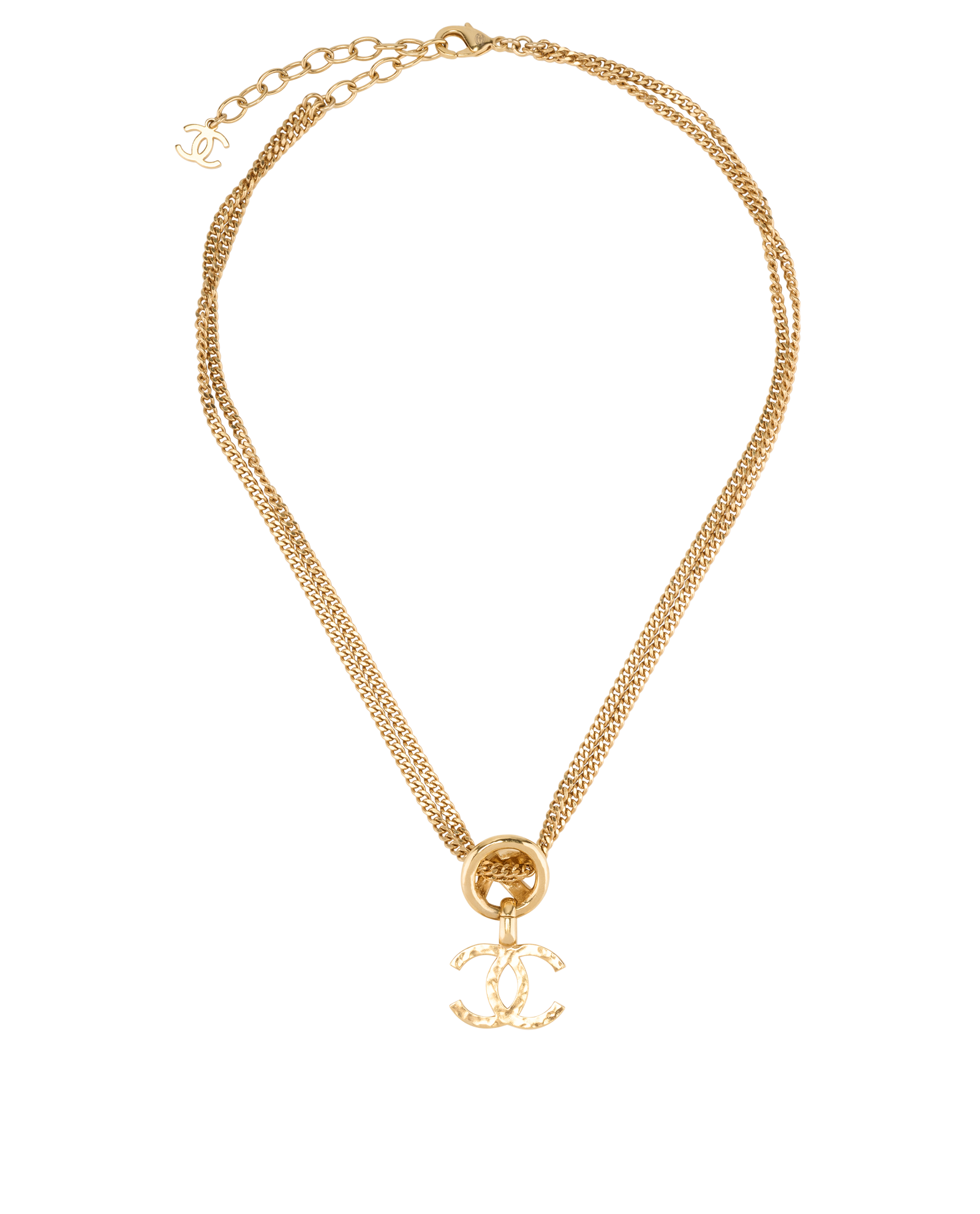 Chanel L23P CC Choker, &pound;720, Jewellery, Gold, Brass, Back view