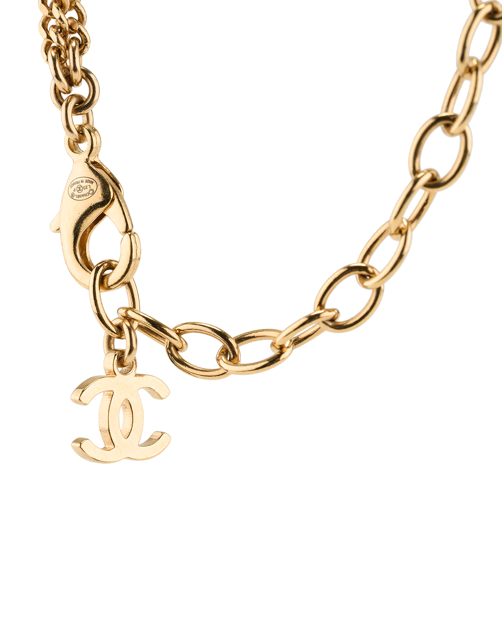Chanel L23P CC Choker, &pound;720, Jewellery, Gold, Brass, Other view