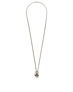 Alexander McQueen Skull Head Necklace, Brass, Silver, 2*