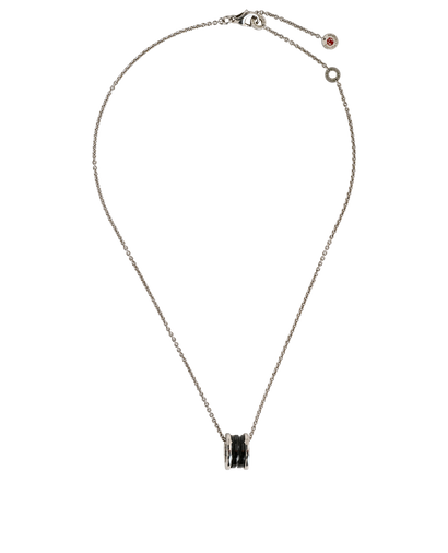 Bulgari Save The Children Necklace, &pound;350, Jewellery, Black/Silver, Sterling Silver, Front view
