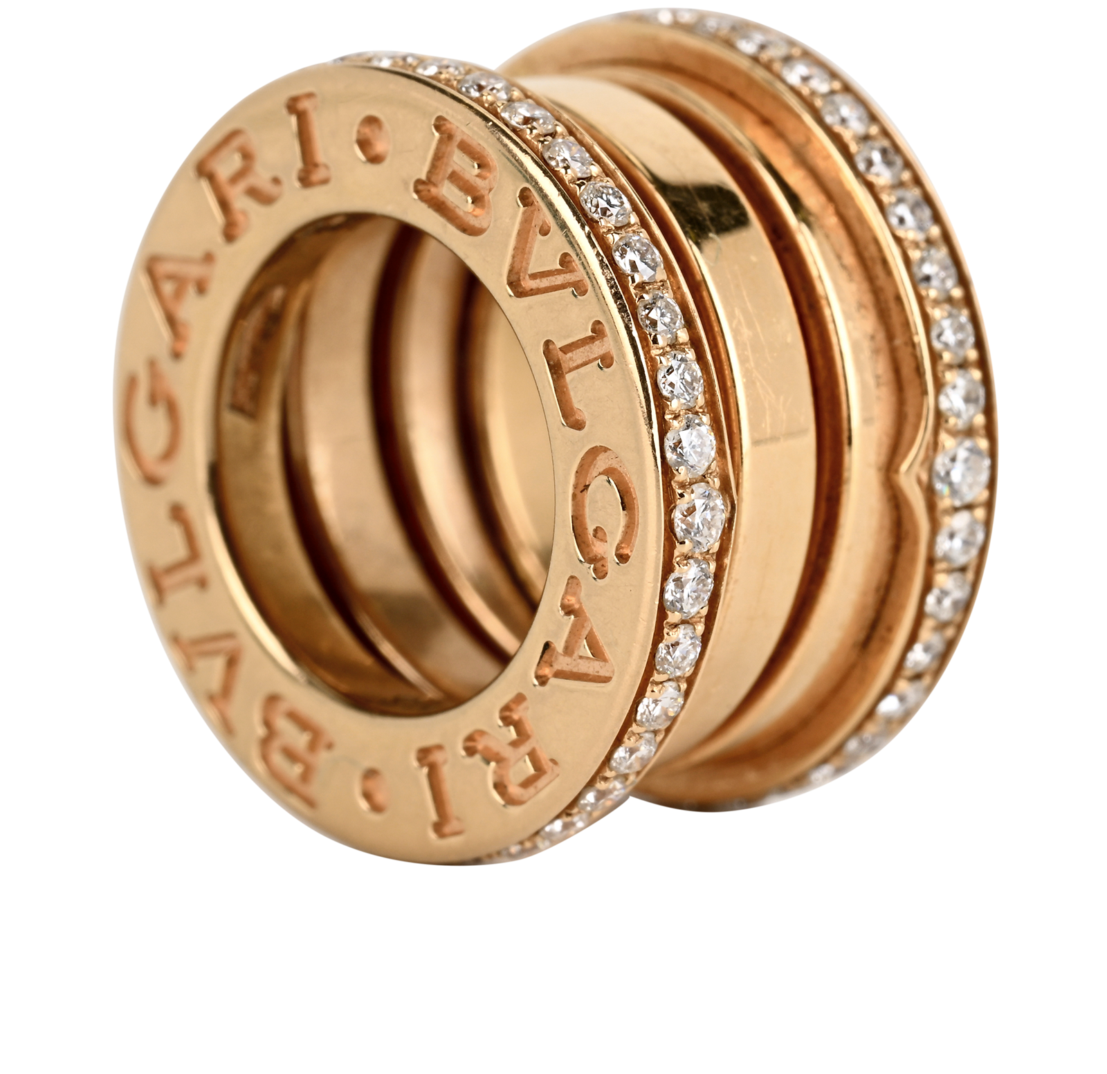 Bulgari B.zero1 Pendant, &pound;3,100, Jewellery, Rose Gold, Rose Gold, Back view