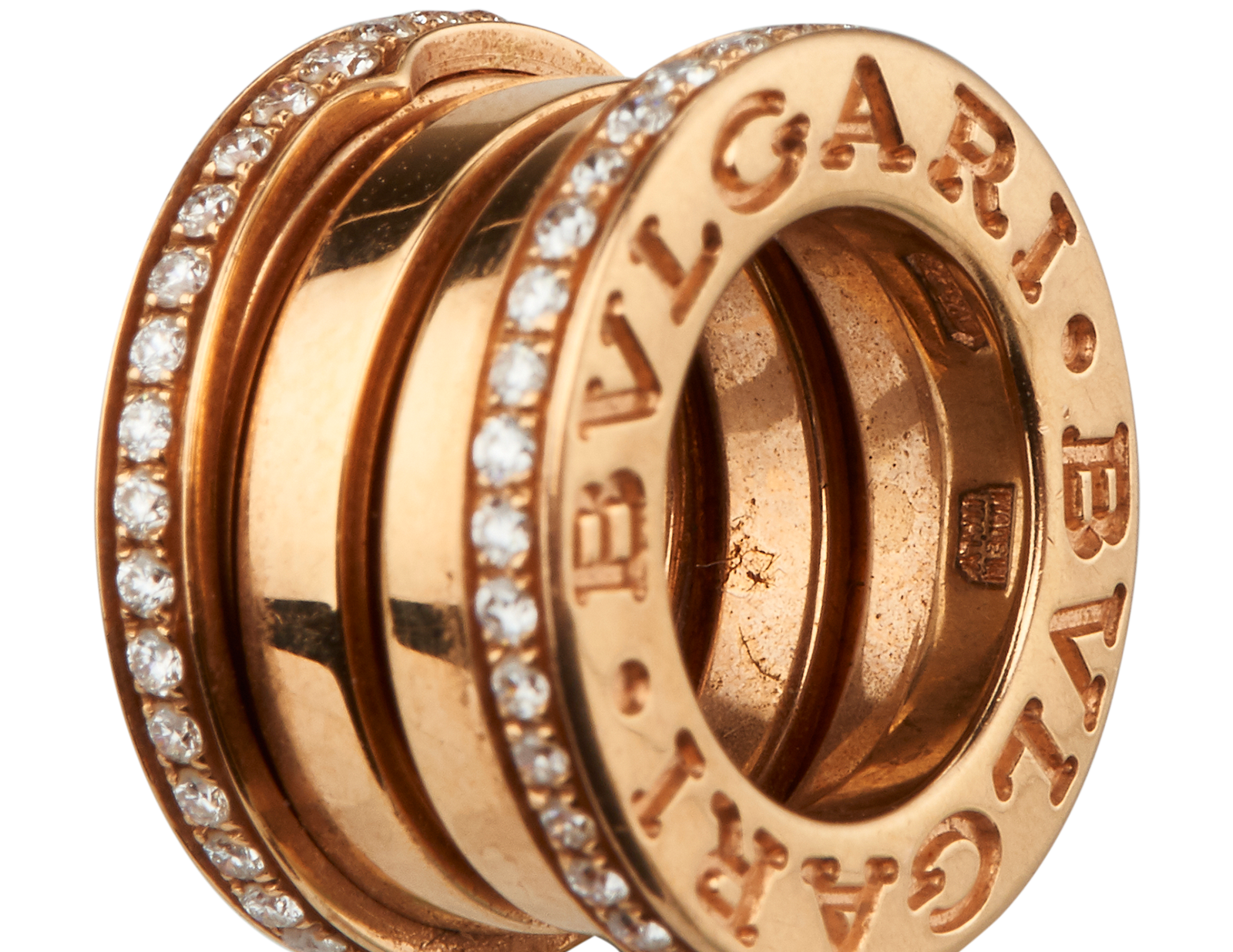 Bulgari B.zero1 Pendant, &pound;3,100, Jewellery, Rose Gold, Rose Gold, Other view