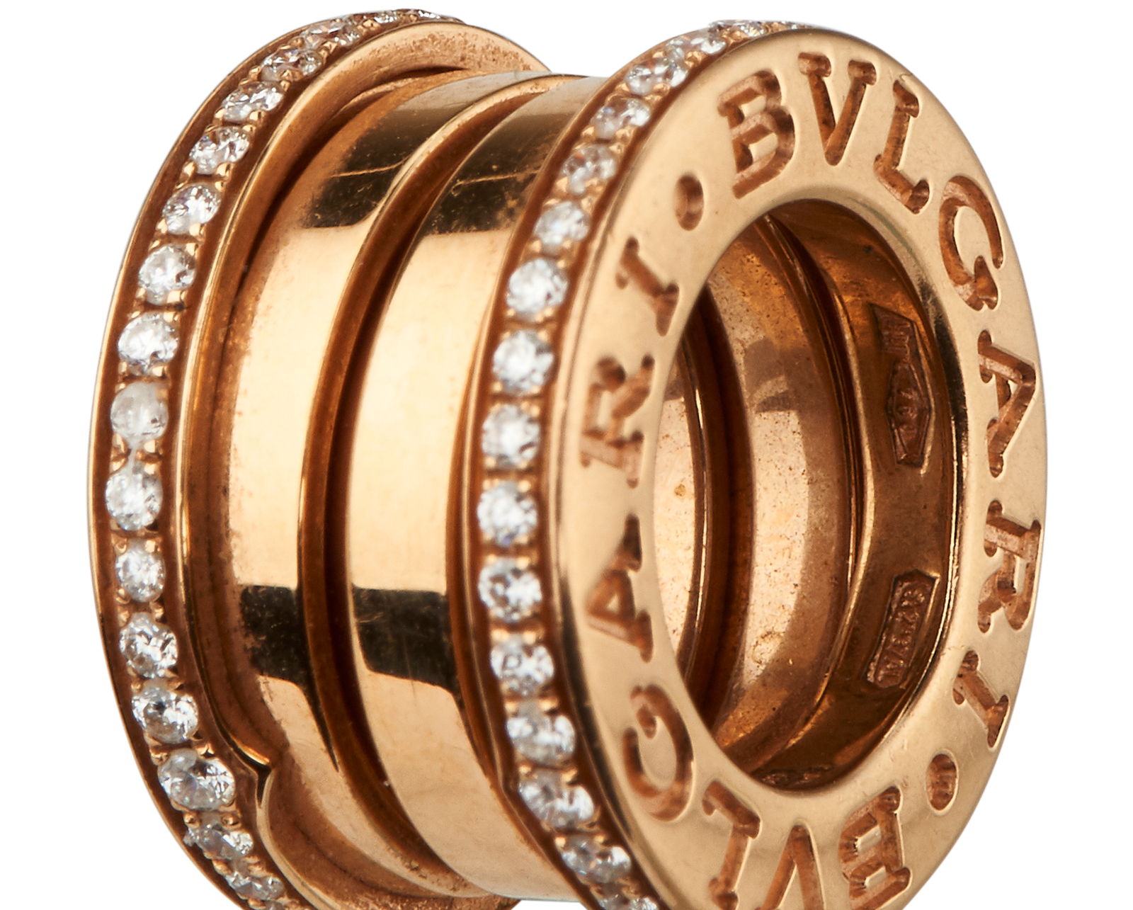 Bulgari B.zero1 Pendant, &pound;3,100, Jewellery, Rose Gold, Rose Gold, Other view