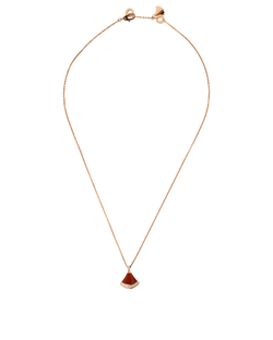 Bulgari Diva's Dream Carnelian Necklace, 18k Rose Gold/Diamonds, B, 3*