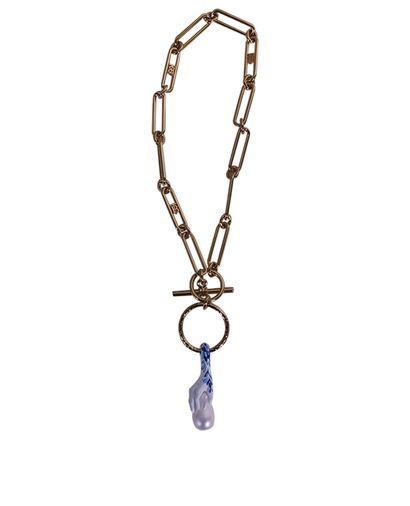 Burberry Pearl Chain Necklace, front view