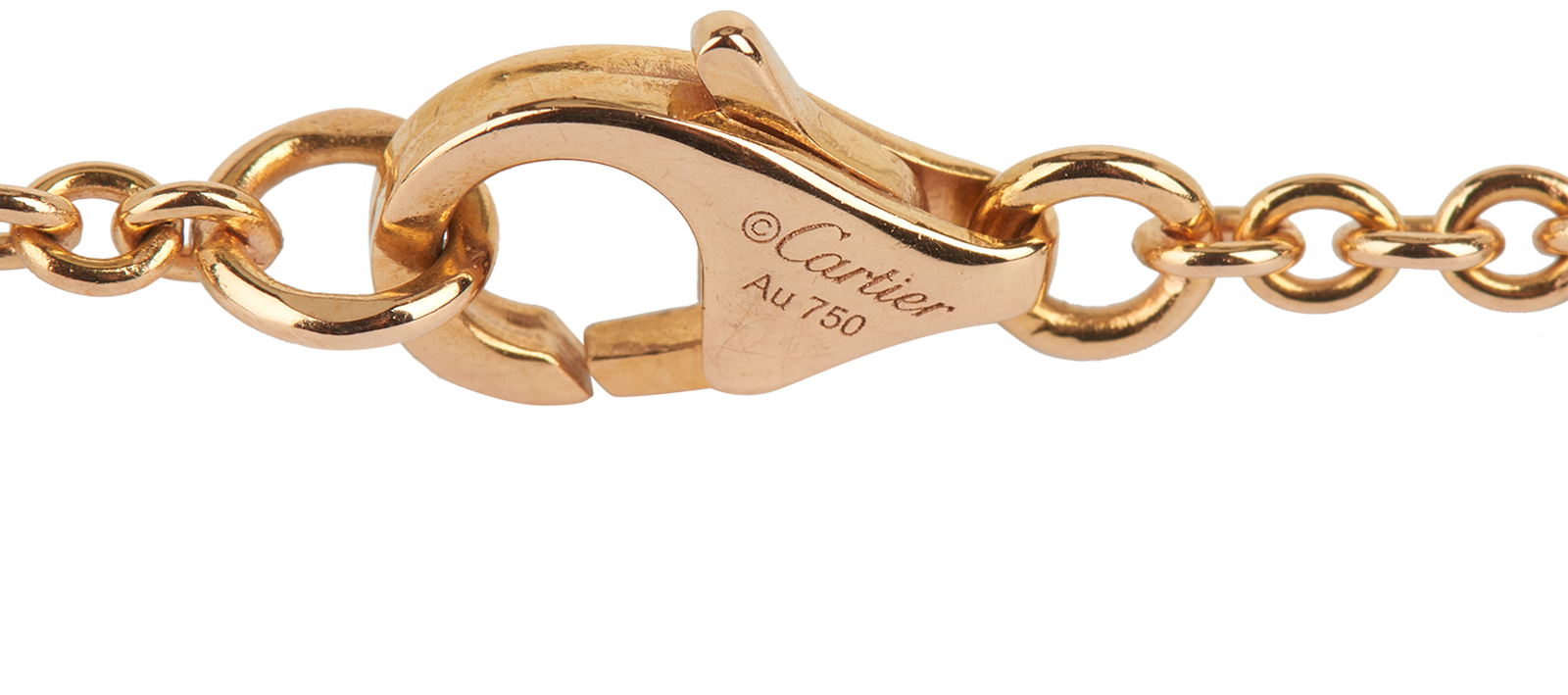 Cartier Love Necklace, &pound;1,200, Jewellery, Rose Gold, Rose Gold, Other view