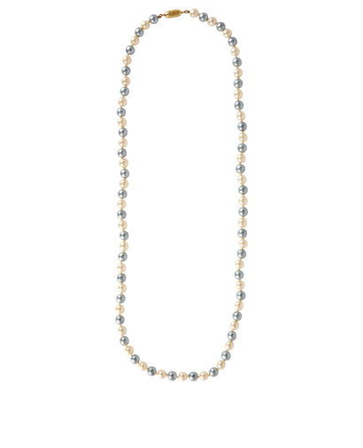 Celine Vintage Pearl Long Necklace, front view
