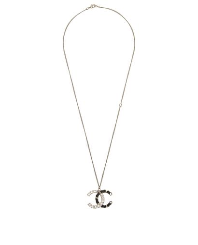 Chanel CC Logo Necklace, front view