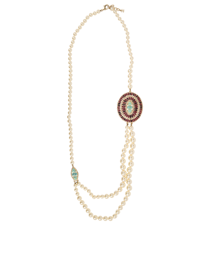 Chanel 14A Metiers d'Art Paris-Dallas Peal Necklace, front view