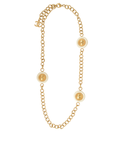 Chanel CC Chain Necklace, Brass, Gold, 3*