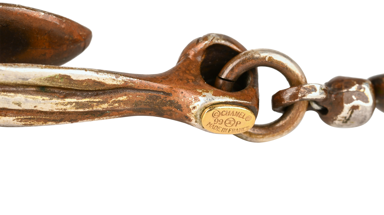 Chanel 99P CC Camellia Bead Necklace, &pound;430, Jewellery, Bronze, Brass, Other view