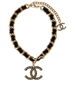 Chanel XL CC Chain Necklace, Brass, Gold, 10P, MIF, 3*