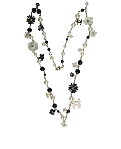 Chanel Daisy and Camellia Pearl Necklace 2012, front view