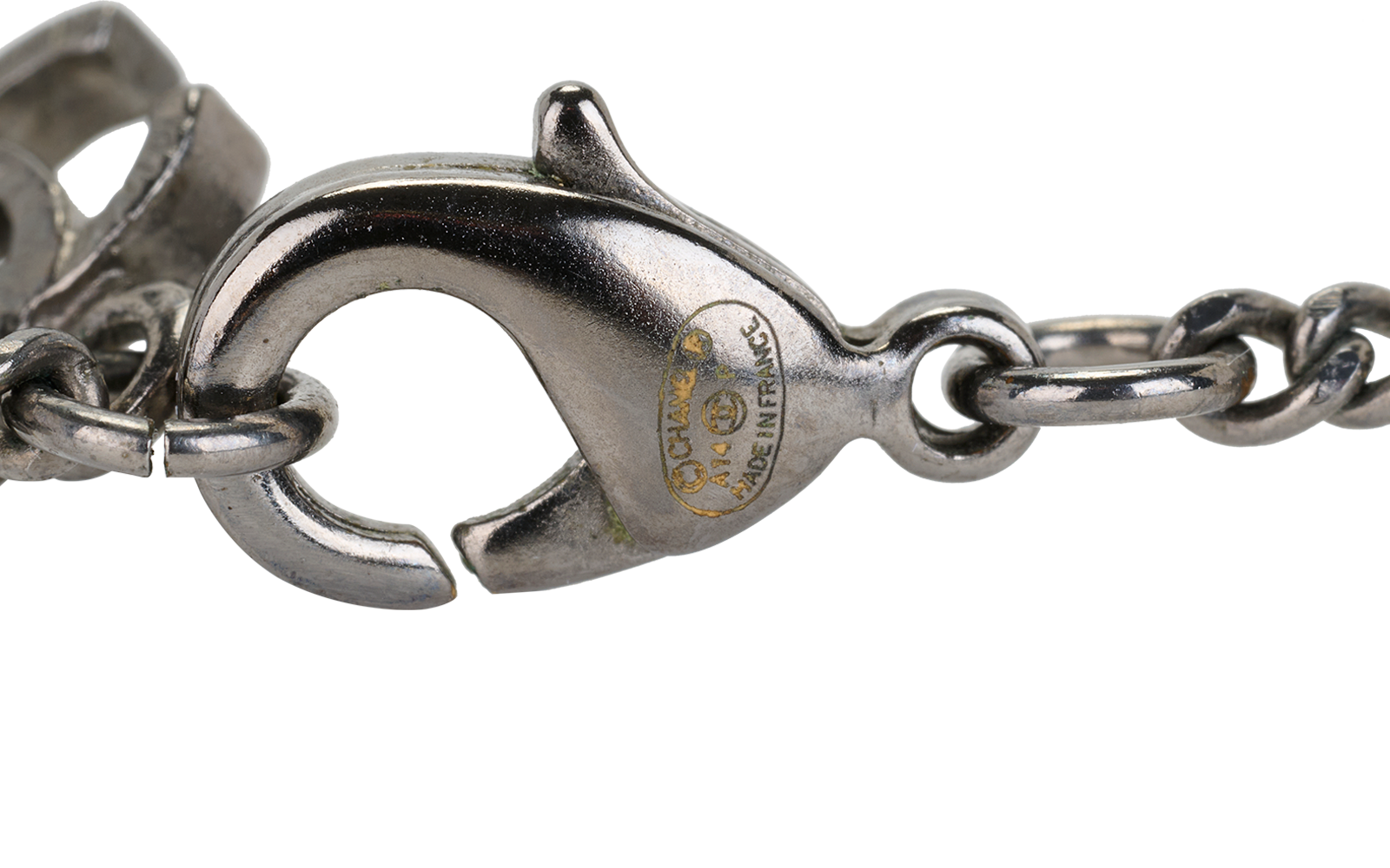 Chanel A14P CC Oval Necklace, &pound;495, Jewellery, Black, Resin, Other view