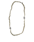 CC Pearl Double Wrap Necklace, front view
