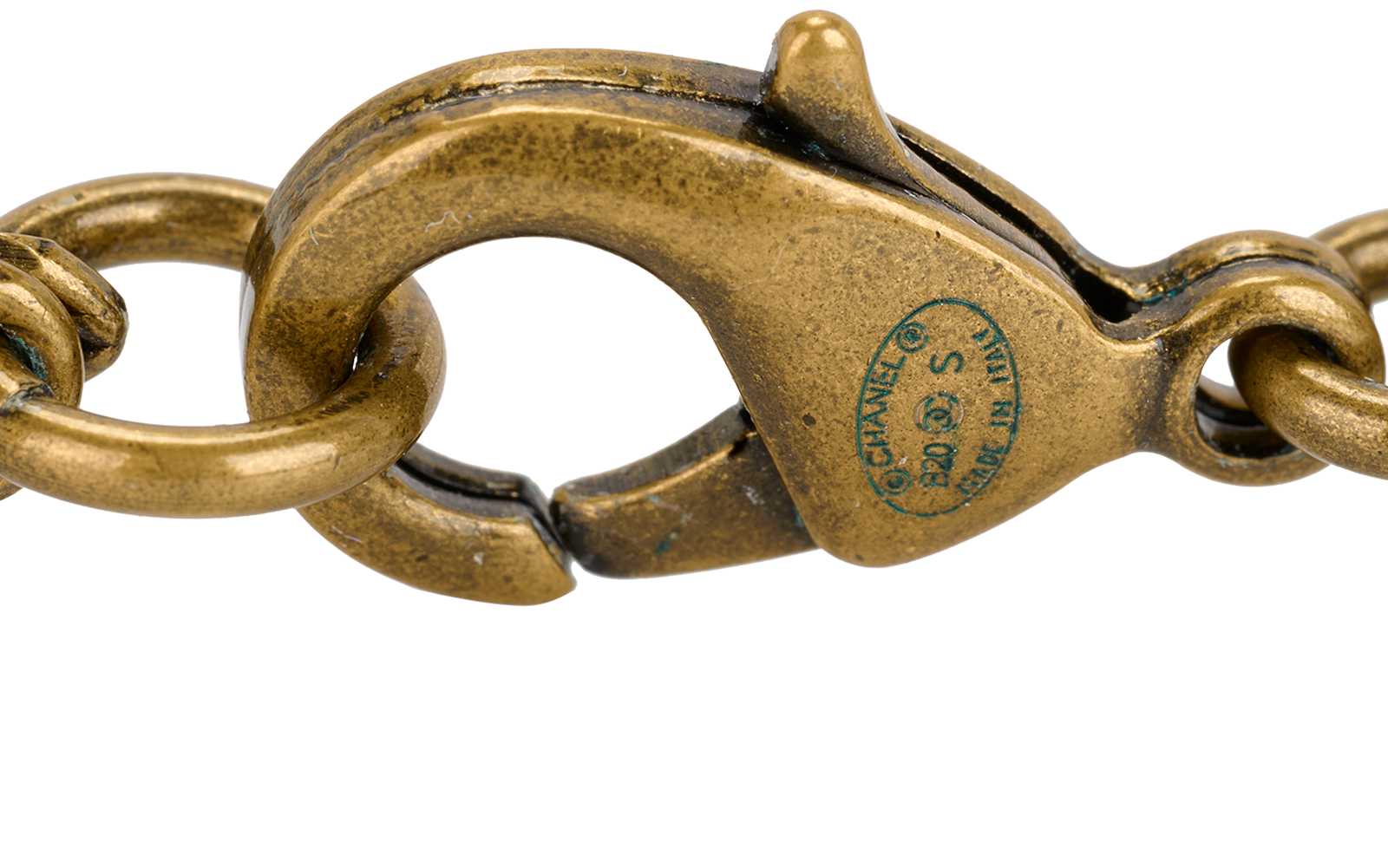 Chanel B20S CC No.5 Necklace, &pound;750, Jewellery, Bronze/Pink/Red, Crystal, Other view