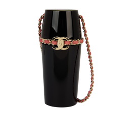 Chanel B21K Lipstick Holder Necklace, Acetate, Black, 2*