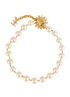 Chanel Sun Choker, &pound;595, Jewellery, Gold, Brass/Faux Pearl, Back view