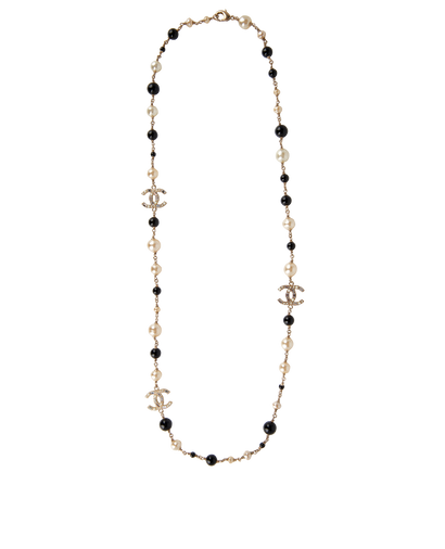Chanel 09A Embellished CC Long Necklace, front view