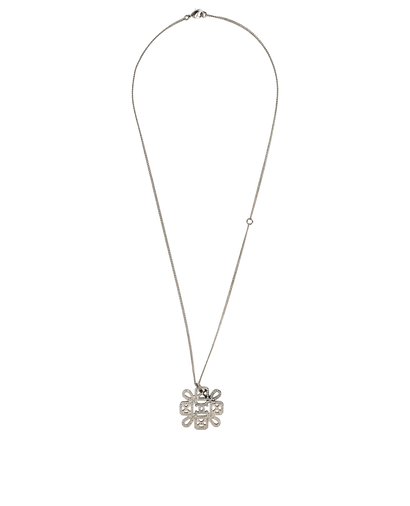 Chanel B17S CC Medallion Necklace, &pound;750, Jewellery, Silver, Brass, Front view