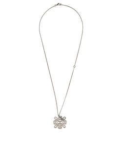 Chanel B17S CC Medallion Necklace, Brass, Silver, MII, DB/B, 4*