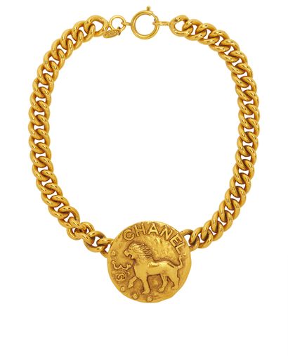 Chanel Medallion Lion Choker, front view