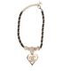 Chanel CC Heart Necklace(2021), £1,200, Jewellery, Black/Gold, Enamel Coated Ceramic/Yellow Gold Plated, Back view