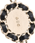 Chanel B16B CC Chain Necklace, &pound;750, Jewellery, Black/Gold, Leather, Other view