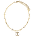 Chanel Pearl Star CC Choker Necklace, front view