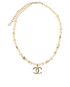 Chanel Pearl Star CC Choker Necklace, back view