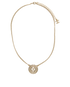 Chanel Round Pendant Necklace, &pound;375, Jewellery, Beige, Brass, Front view
