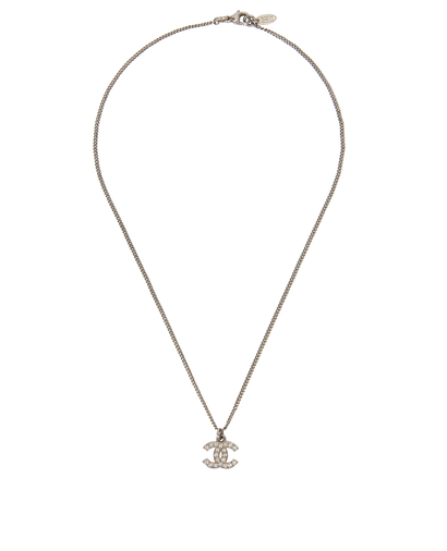 Chanel Small Diamonte CC Necklace, front view