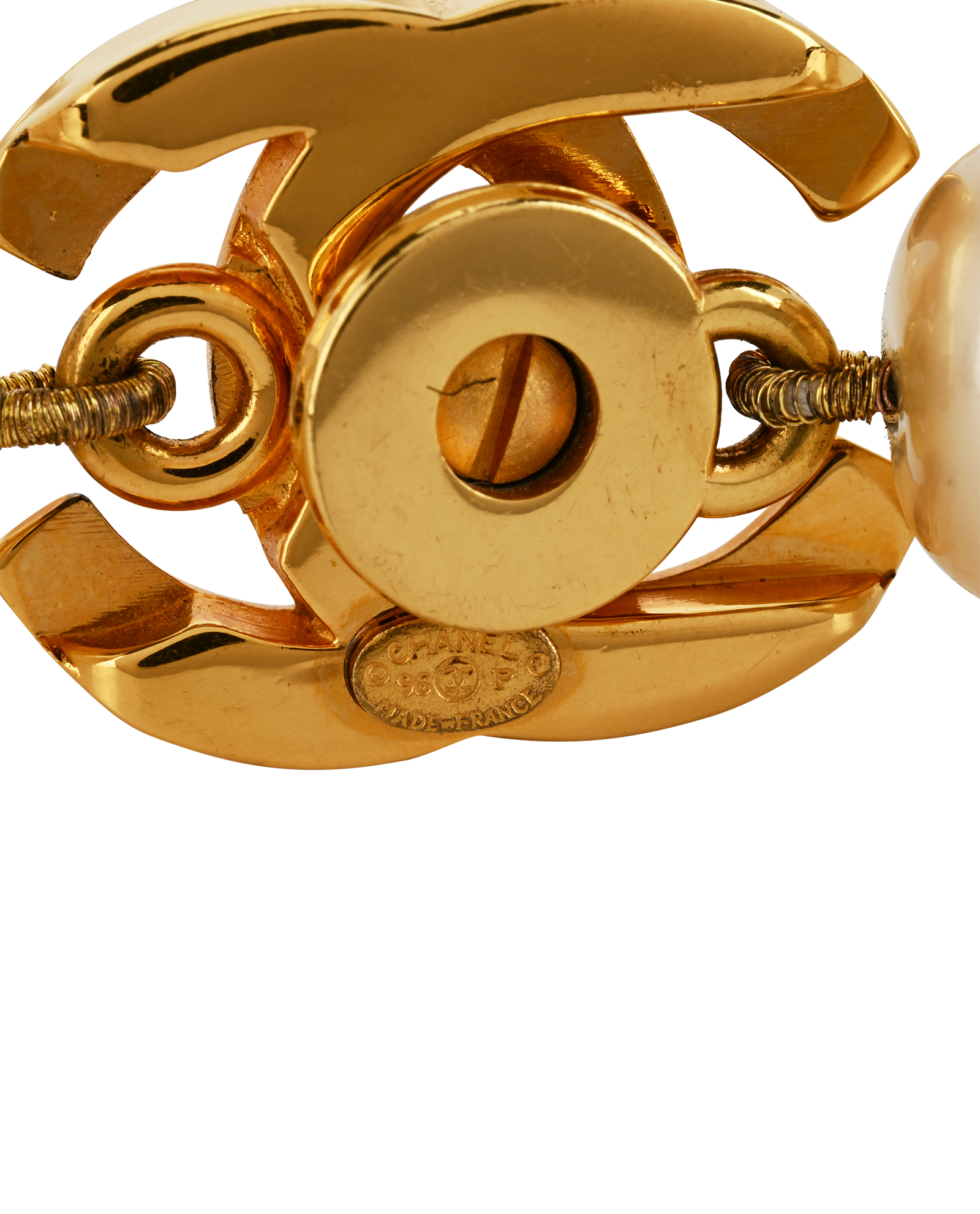 Chanel 96P CC Turnlock Necklace, &pound;1,195, Jewellery, Gold, Brass/Pearl, Other view