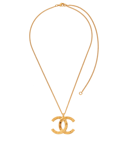 Chanel B21V CC Pendant Necklace, £495, Jewellery, Gold, Brass, Front view