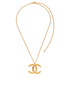 Chanel B21V CC Pendant Necklace, £495, Jewellery, Gold, Brass, Front view