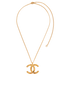 Chanel B21V CC Pendant Necklace, £495, Jewellery, Gold, Brass, Back view