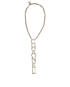 Chanel B19 S Logo Necklace, front view