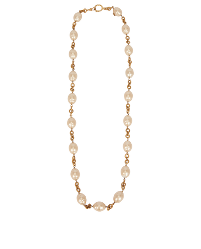 Chanel Vintage 1984 Faux Pearl Necklace, front view