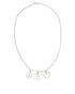 Chanel Crystal Heart Peace CC Necklace, back view
