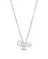 Chanel Crystal Heart Peace CC Necklace, other view