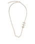 Chanel B23B CC & Heart Necklace, &pound;750, Jewellery, Silver, Faux Pearl, Back view
