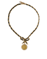 Chanel Medallion Ribbon Necklace, front view