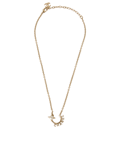 Chanel B21A Logo Necklace, front view