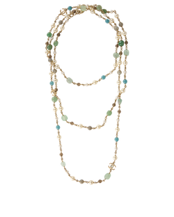 Chanel Long CC Beaded Necklace