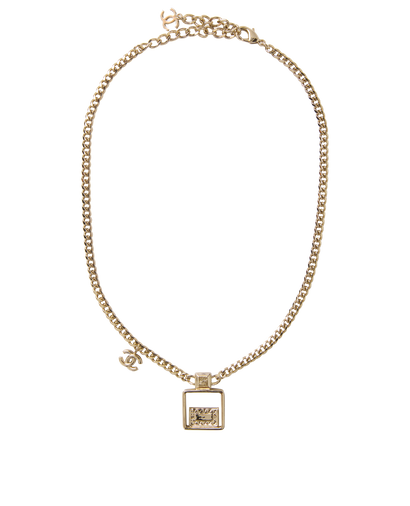 Chanel Perfume Pendant Necklace, front view