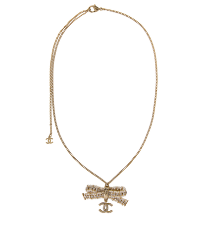 Chanel CC Bow Necklace, front view