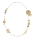 Chanel 08A Floral Long Necklace, front view