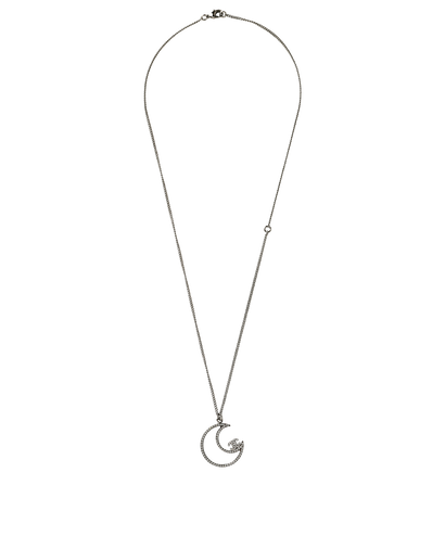 Chanel B17K CC Moon Necklace, &pound;650, Jewellery, Silver, Brass, Front view