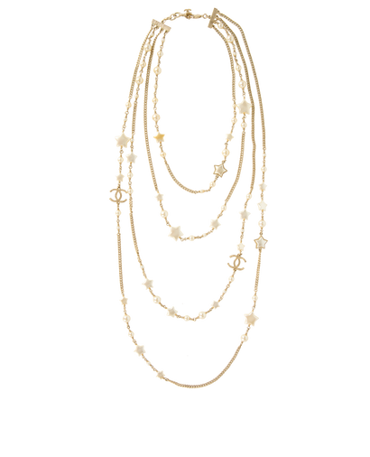 Chanel A17 Pearl & Star Necklace, front view